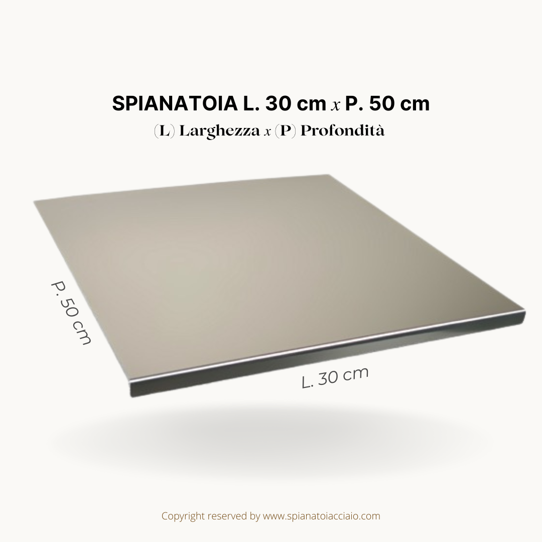 Spianatoia inox AISI 304 - 300x500 mm AIP0098
